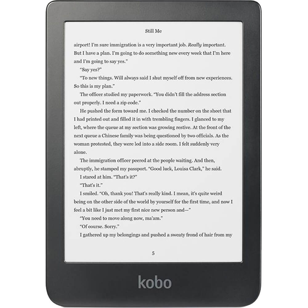 E-Book Reader Kobo Clara HD, 6 inch, 8GB, Wi-Fi, Negru