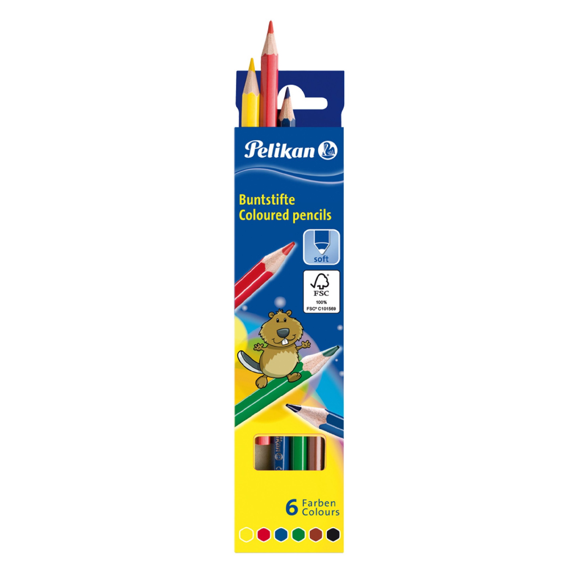  Creioane Color Lacuite Set6 Culori Varf 3,0 Mm 