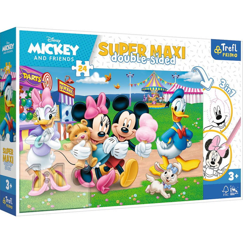 Puzzle Trefl Primo 24 Super Maxi Disney Mickey La Targ