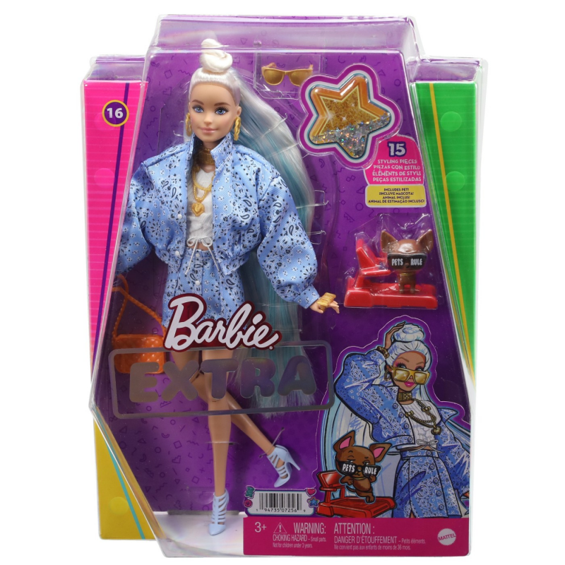 Papusa Barbie Extra - Barbie Cu Bandana