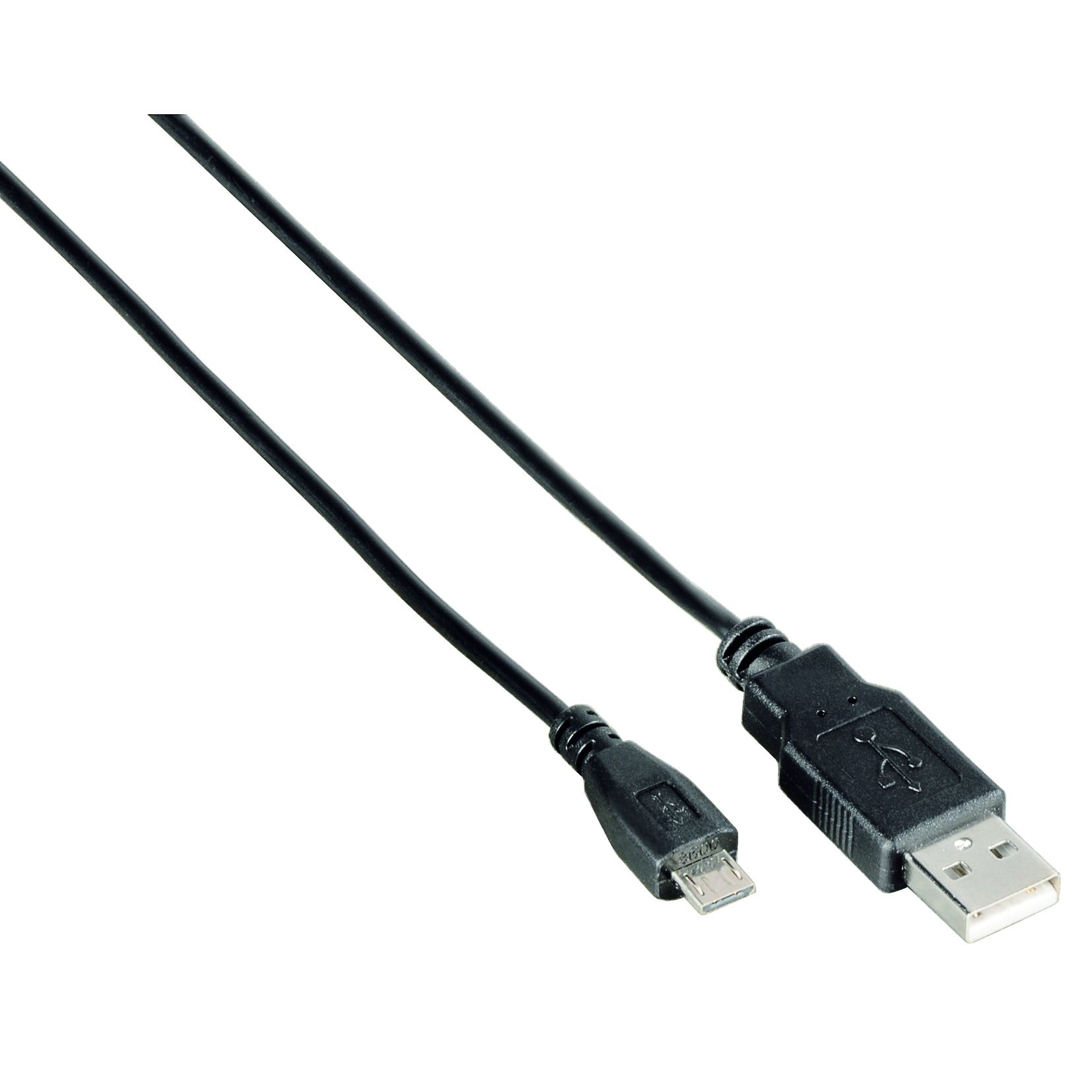 Cablu microUSB Hama 104832, Negru