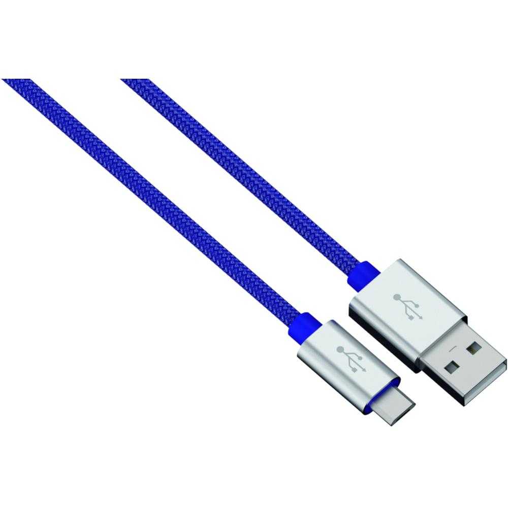  Cablu Hama 80513, microUSB, Albastru 
