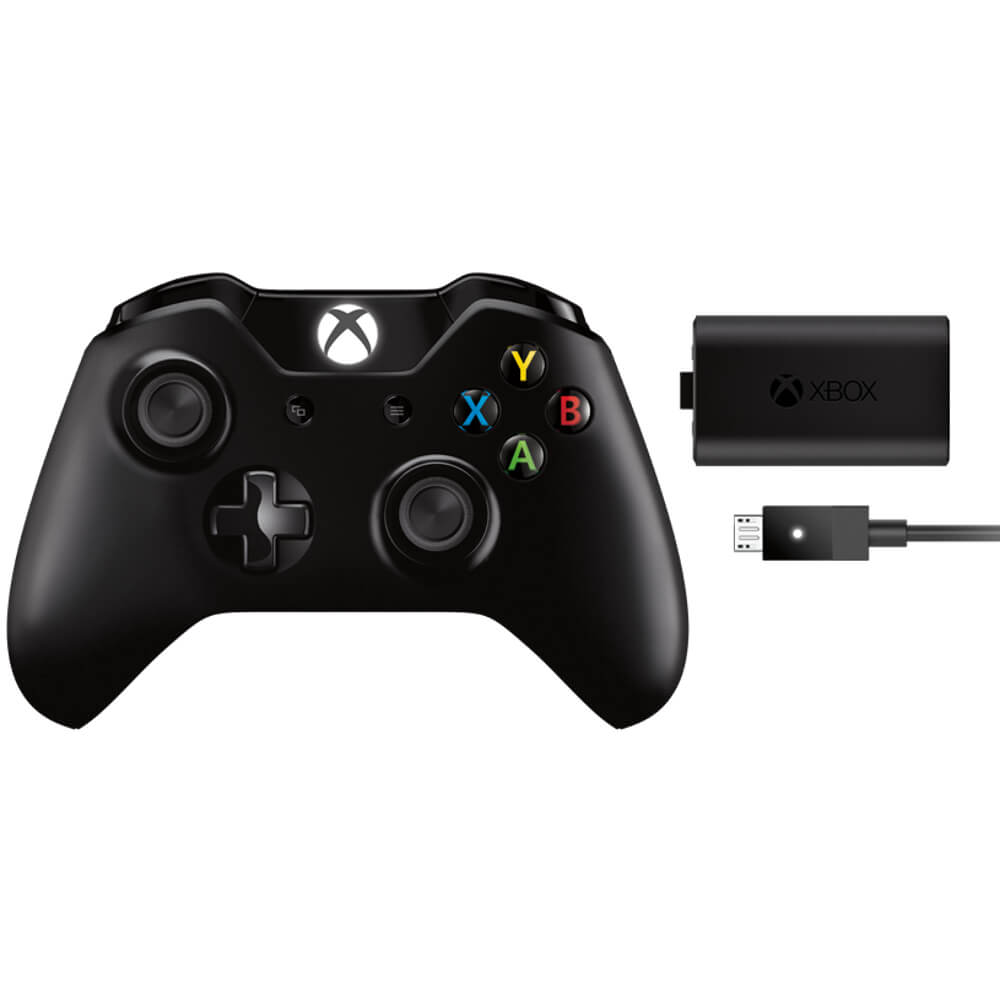  Controller Wireless Microsoft + Play And Charge Kit pentru Xbox ONE 