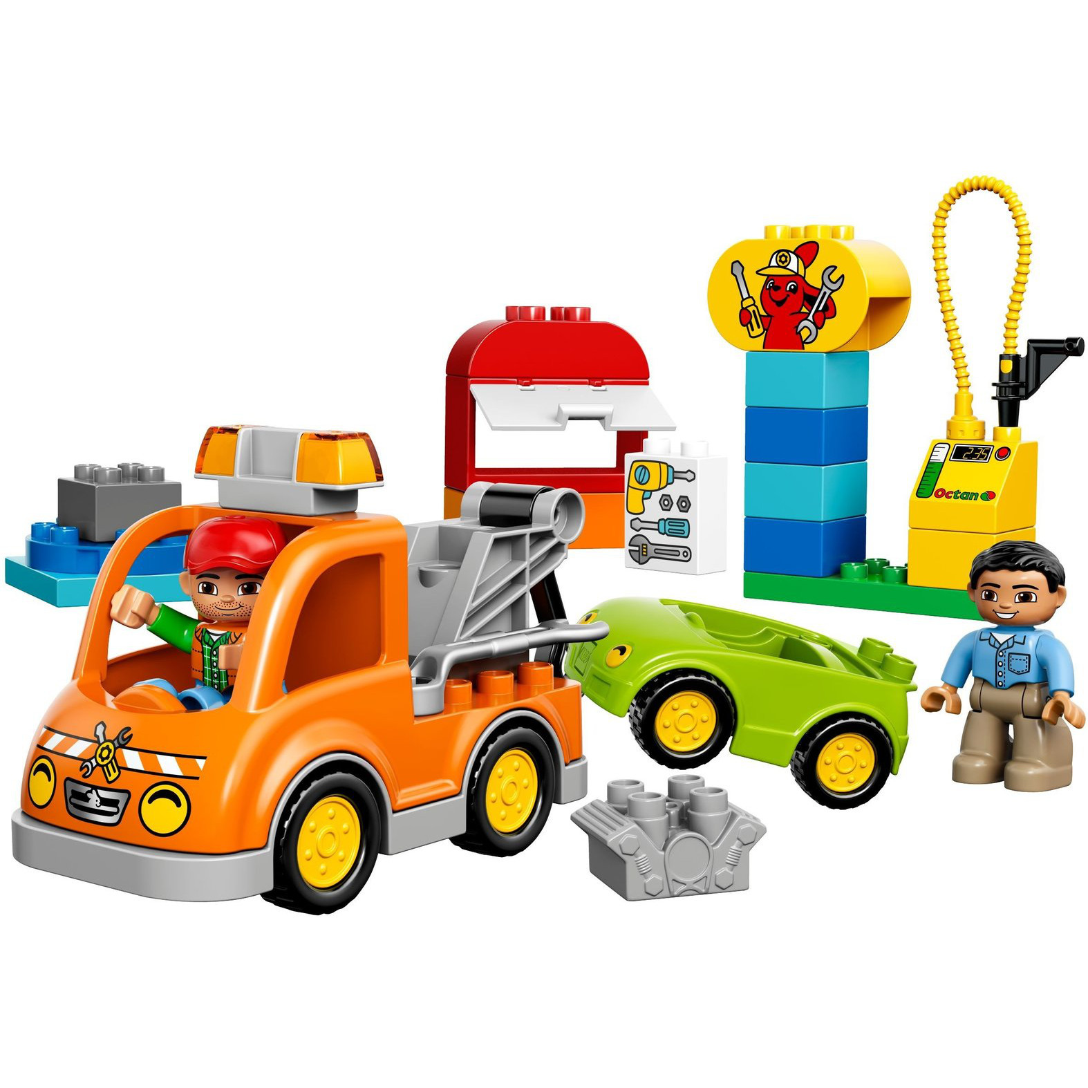  Set de constructie LEGO Duplo Camion de remorcare 
