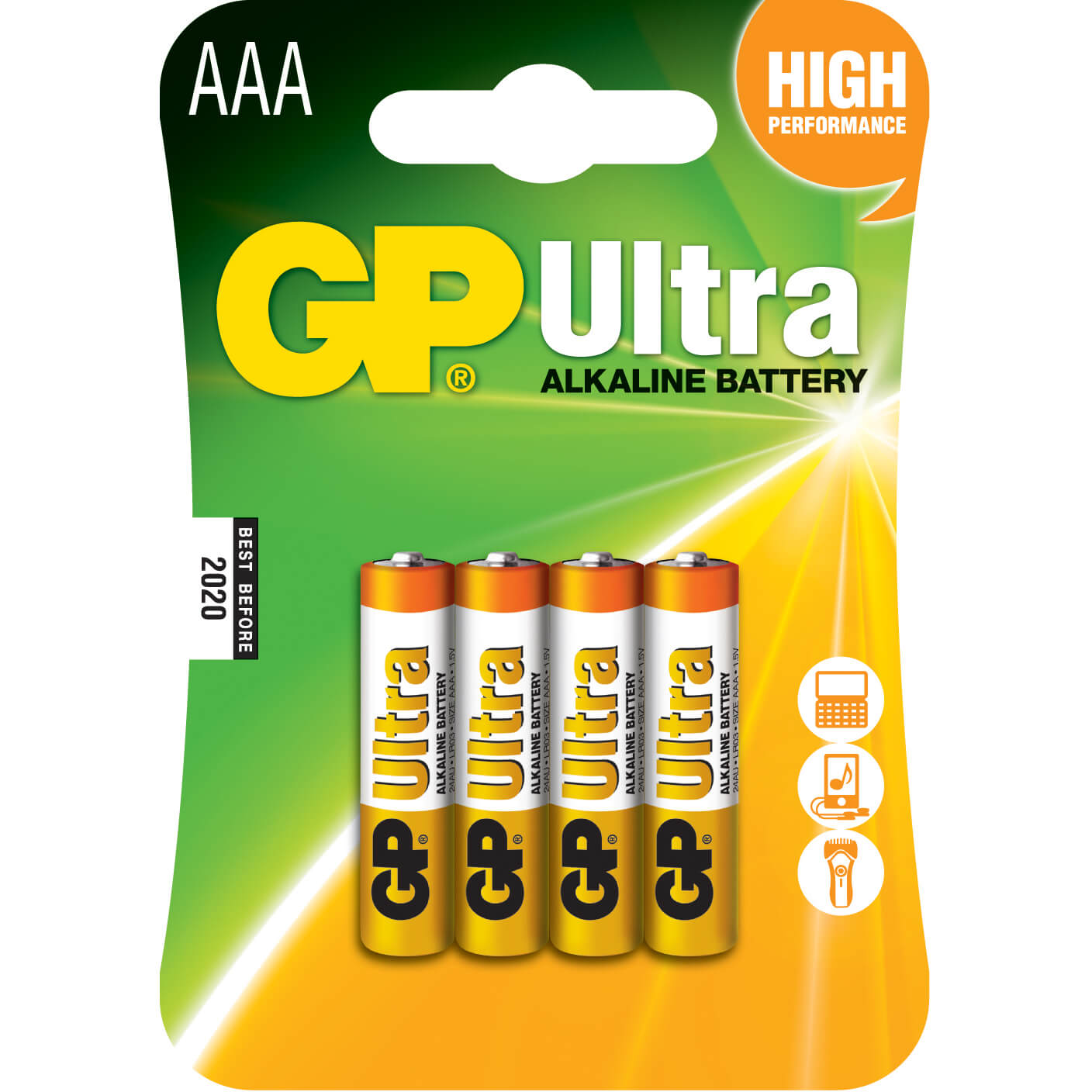 Baterii GP Batteries Ultra Alcaline R3, 4 buc AAA