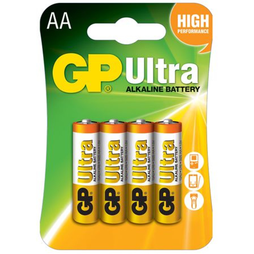 Baterii GP Ultra Alkaline GP15AU-BL4, AA, 4 buc