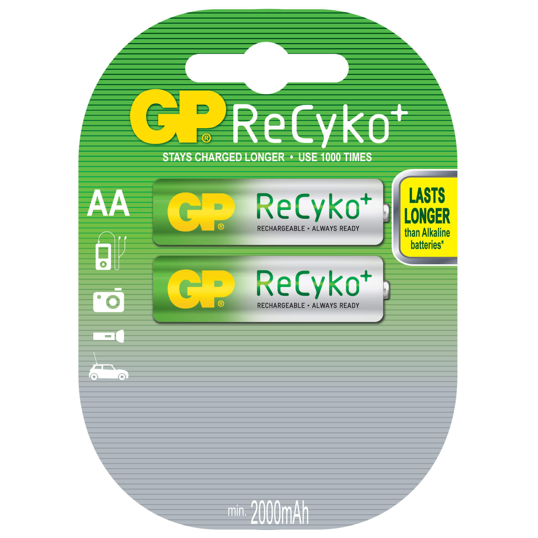  Acumulatori GP Batteries Recyko, R6, 2100mAh, 2 buc 