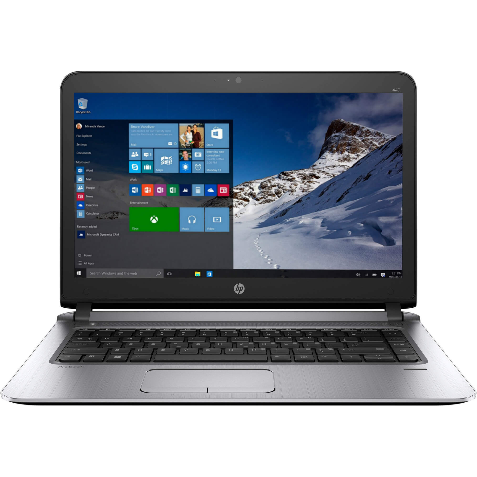 Laptop HP Probook 440 G3, Intel Core i7-6500U, 8GB DDR4, SSD 256GB, Intel HD Graphics, Windows 10 Pro