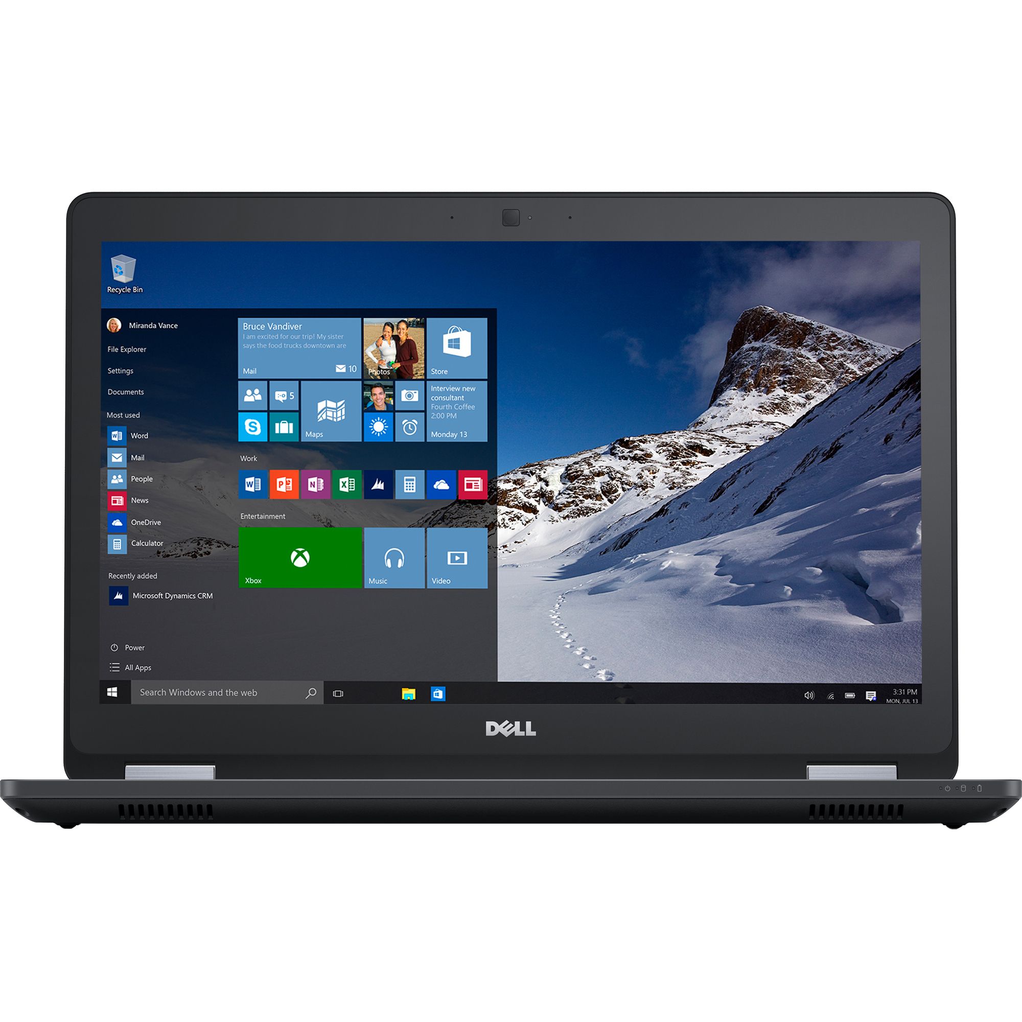  Laptop Dell Latitude E5570, Intel Core i7-6600U, 8GB DDR4, SSD 512GB, AMD Radeon R7 M360 2GB, Windows 7 Pro + Windows 10 Pro 