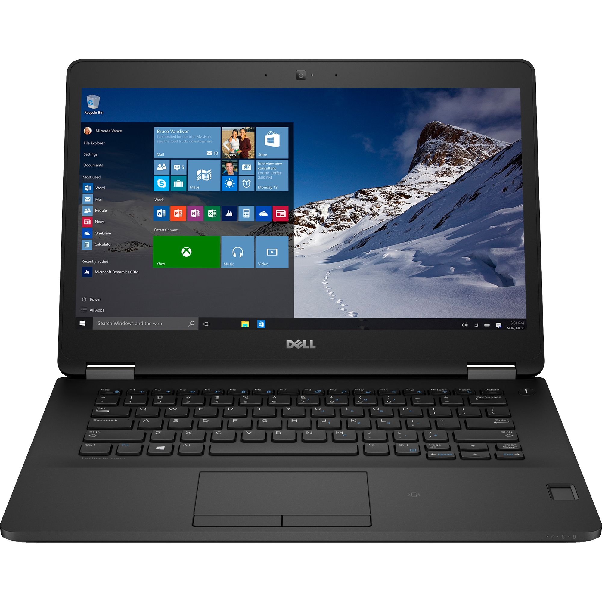  Laptop Dell Latitude E7470, Intel Core i7-6600U, 8GB DDR4, SSD 512GB, Intel HD 520, Windows 7 Pro 