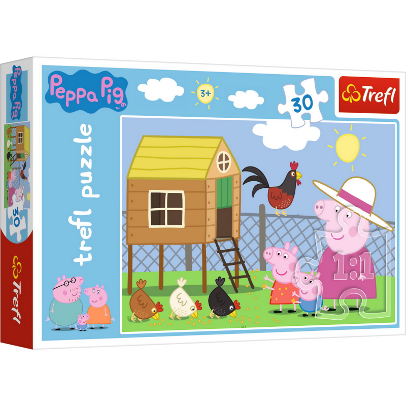  Puzzle Trefl 30 - Peppa Pig la ferma 