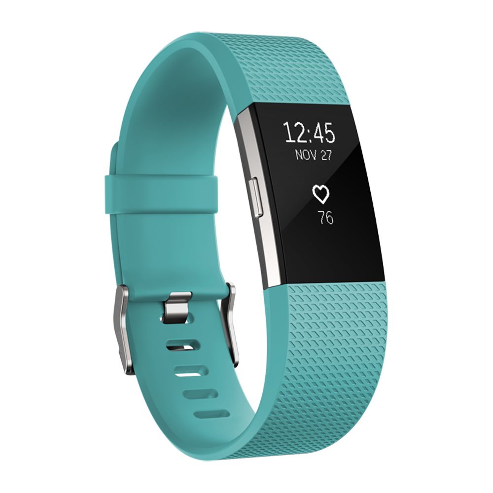  Smartband Fitness Fitbit Charge 2, Large, Bleu/Argintiu 
