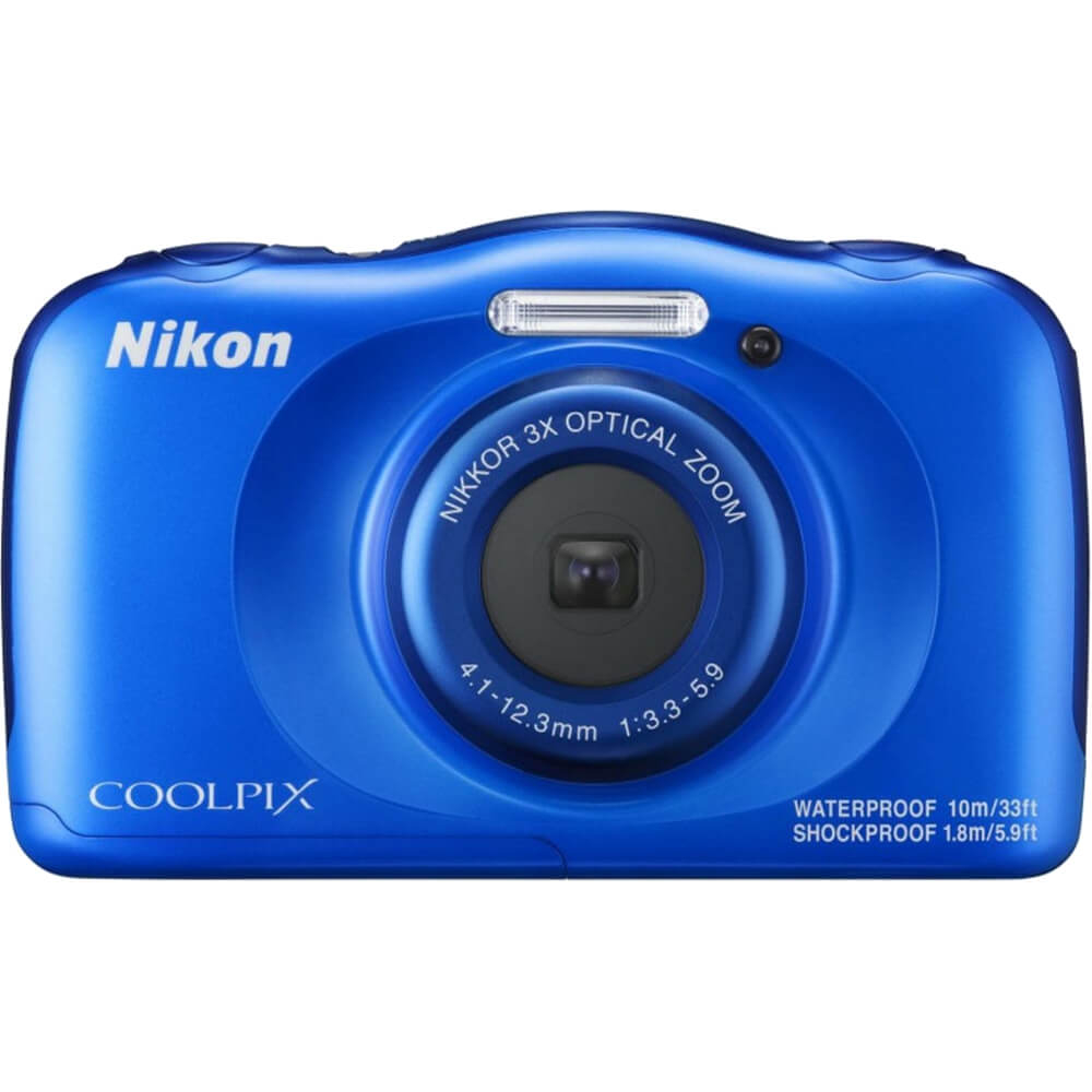  Aparat foto digital Nikon Coolpix Wateroproof W100, 13.2MP, Backpack, Albastru 