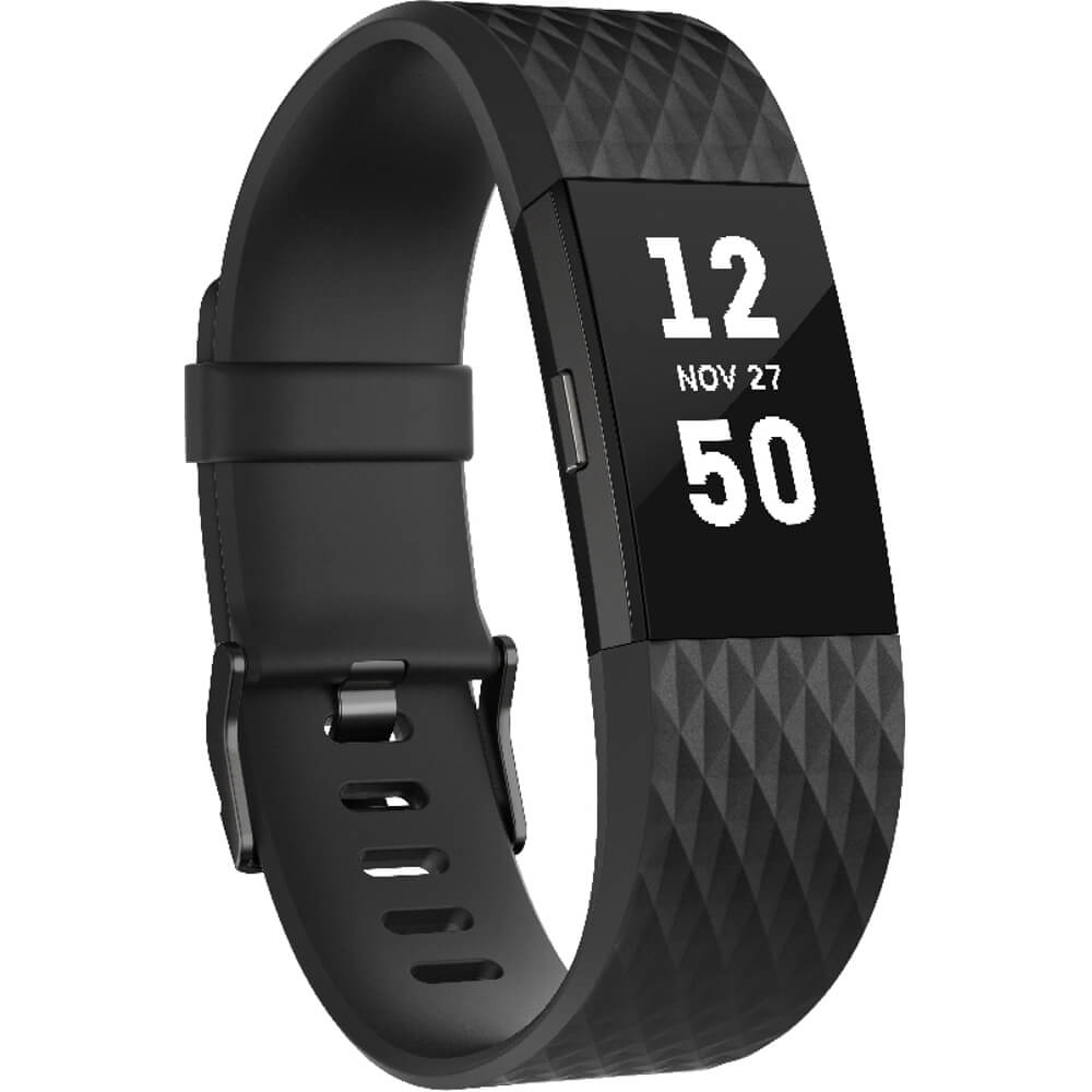  Smartband Fitness Fitbit Charge 2, Small, Negru Gunmetal 