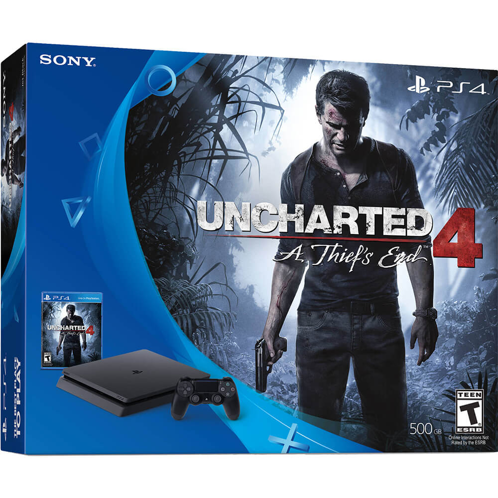 Consola Sony PS4 Slim (Playstation 4),&nbsp;500GB + Uncharted A Thief`s End