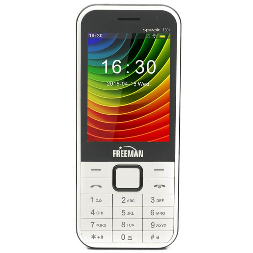  Telefon mobil Freeman T301, Dual SIM, Alb 
