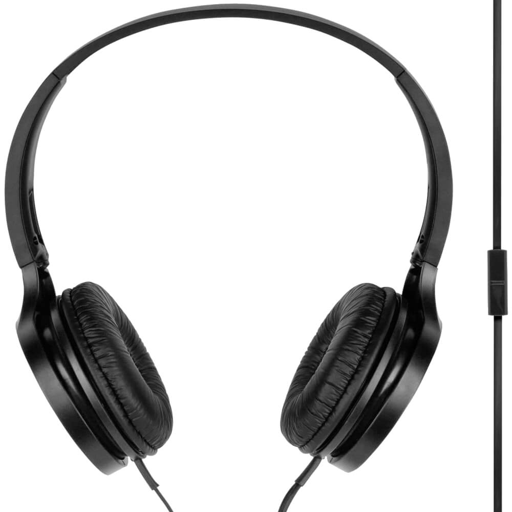 Casti audio On-Ear Panasonic RP-HF100ME-K, Microfon, Negru