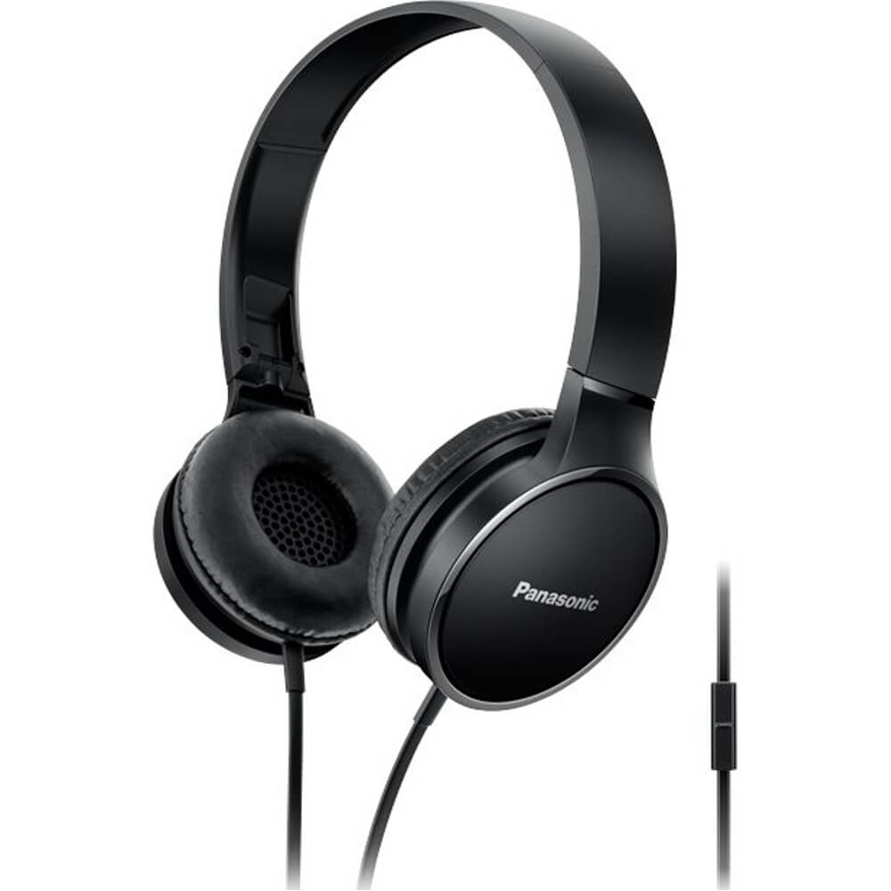  Casti audio On-Ear Panasonic RP-HF300ME-K, Microfon, Negru 