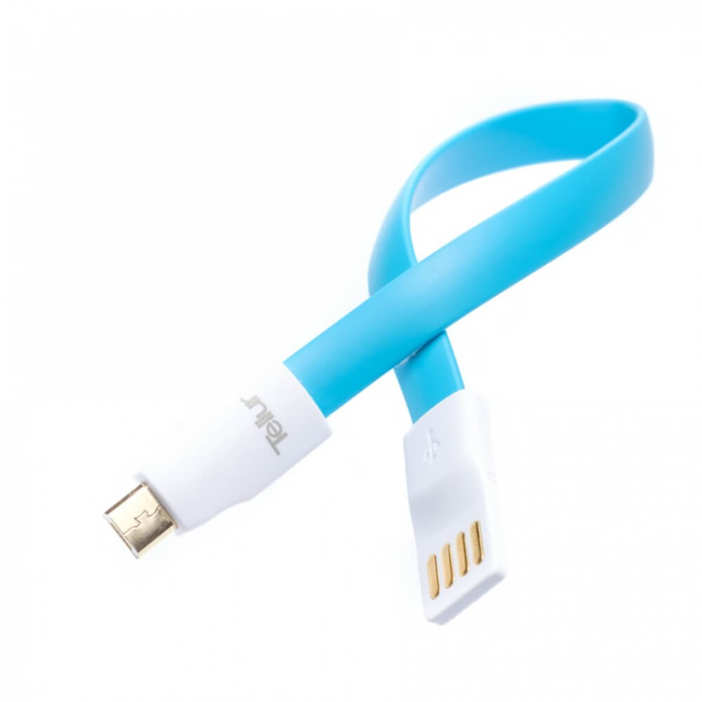  Cablu de date Tellur TLL155071, Micro USB, Albastru 