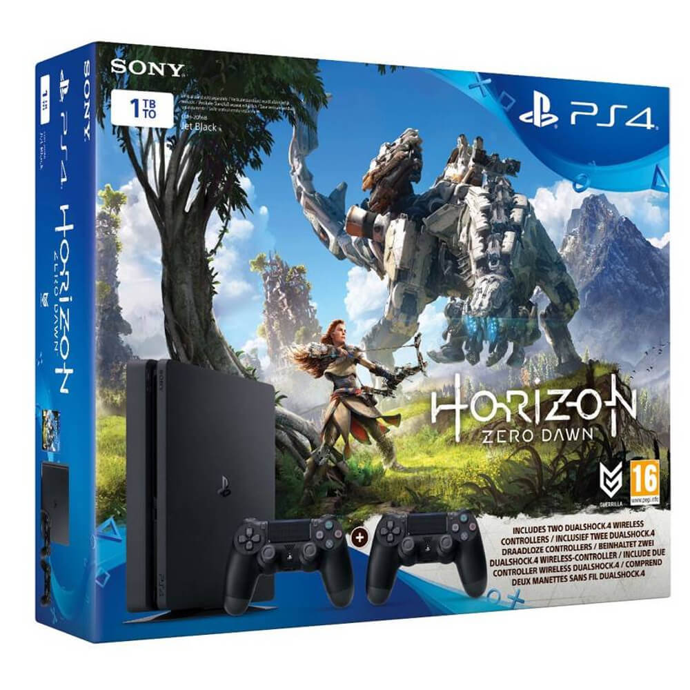 Consola Sony PS4 Slim (PlayStation 4),&nbsp;1TB + Extra Controller + Horizon Zero Dawn