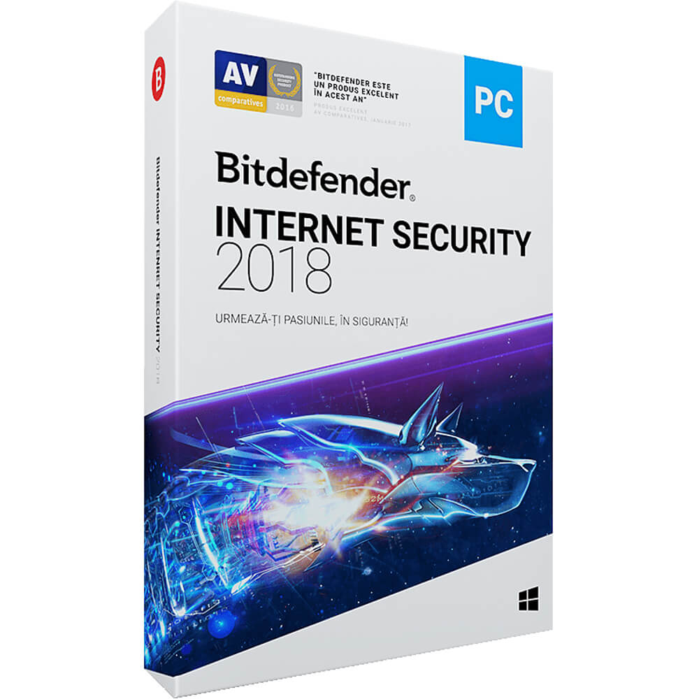 Bitdefender Internet Security 2018, 1 an, 1 utilizator