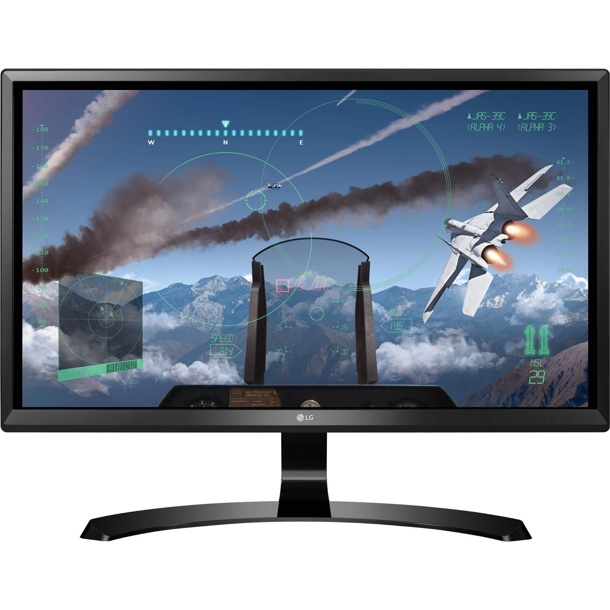Monitor Gaming LED IPS LG 24UD58-B, 23.8", Ultra HD 4K, Negru