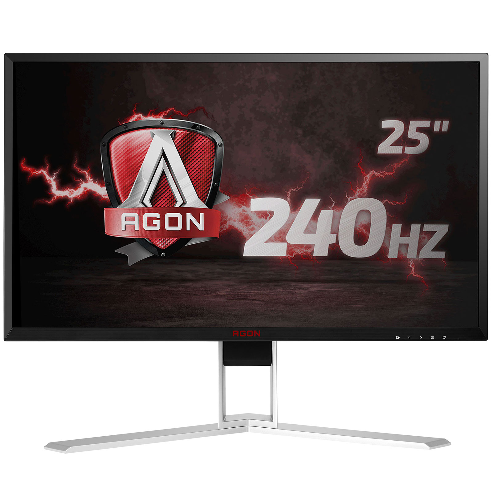  Monitor LED Gaming AOC Agon AG251FZ, 25", Full HD, 1ms, 240Hz, Display Port, DVI, HDMI, USB, FreeSync, Flicker Free, Boxe, Negru 