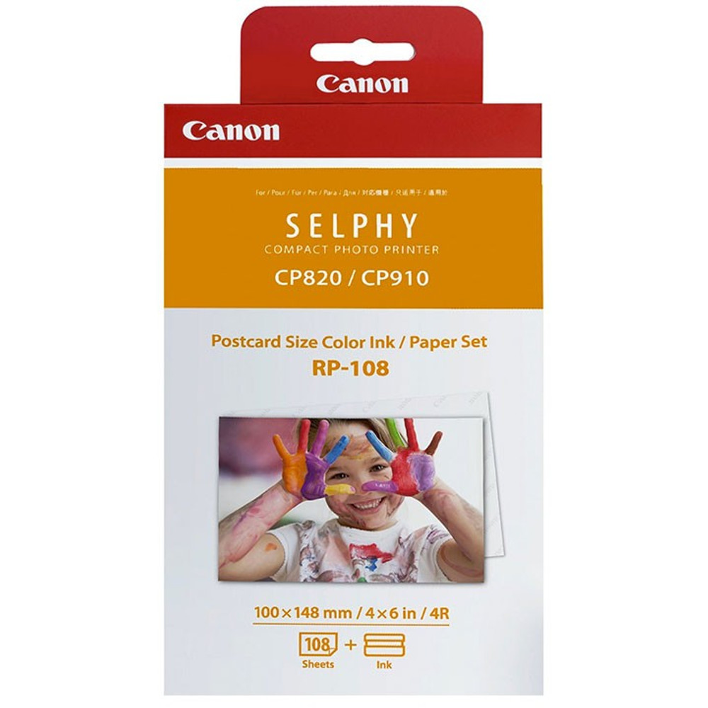 Set Canon RP-108 Ribbon + set hartie pentru Canon Selphy 