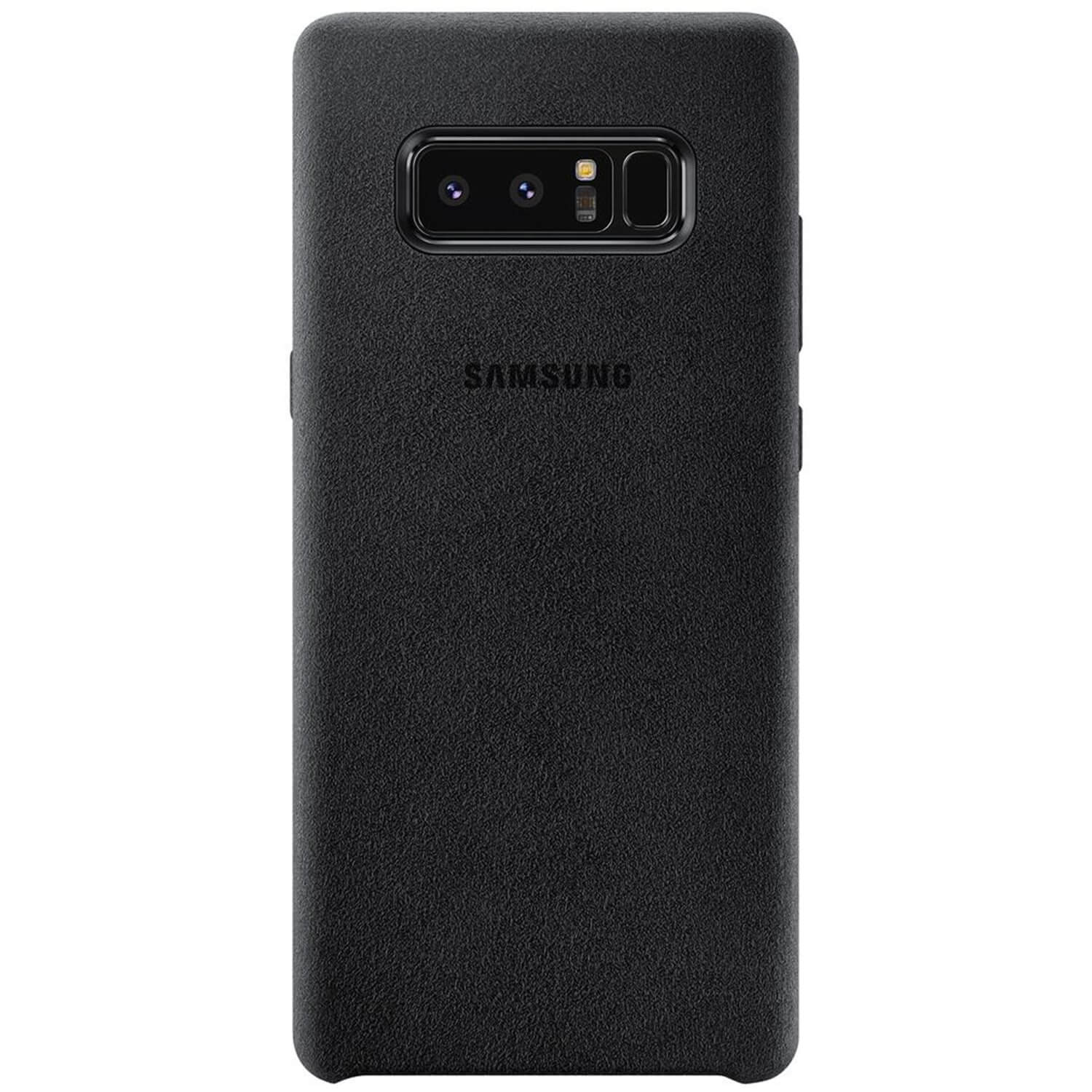 Husa Alcantara Samsung EF-XN950ABEGWW pentru Galaxy Note 8, Negru