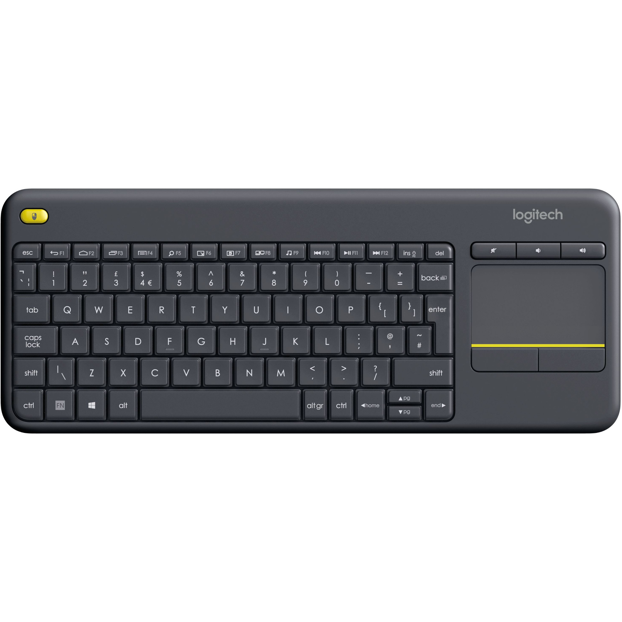  Tastatura Logitech K400 Plus pentru Android, Wireless, USB, Negru 