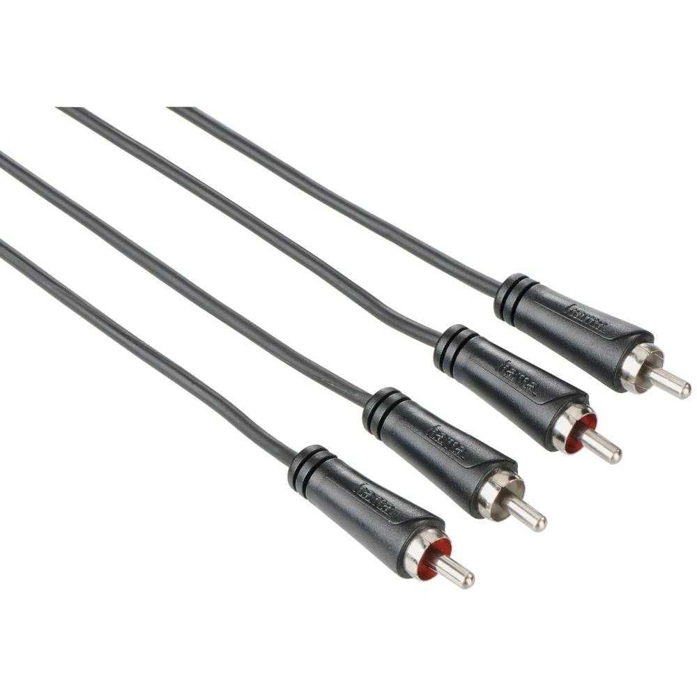 Cablu audio Hama 122272, 2 RCA plugs - 2 RCA plugs, 1.5m