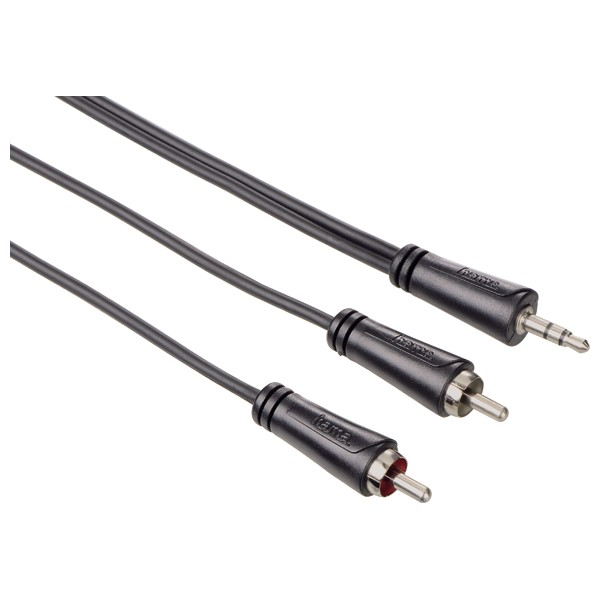 Cablu audio Hama 122295, 3.5 mm jack plug - 2 RCA plugs, 1.5m