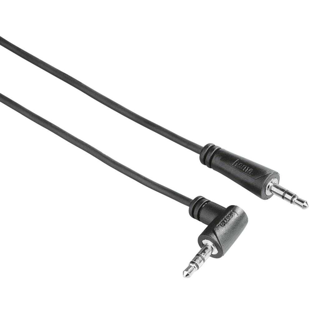 Cablu Hama 122312, 1X 3.5mm Jack plug - 1X 3.5mm Jack plug 90&#186;, 1.5m