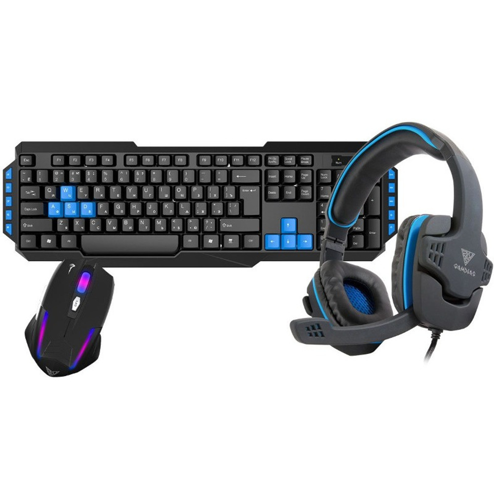  Kit Tastatura + Mouse + Casti Gaming Gamdias Poseidon E1 