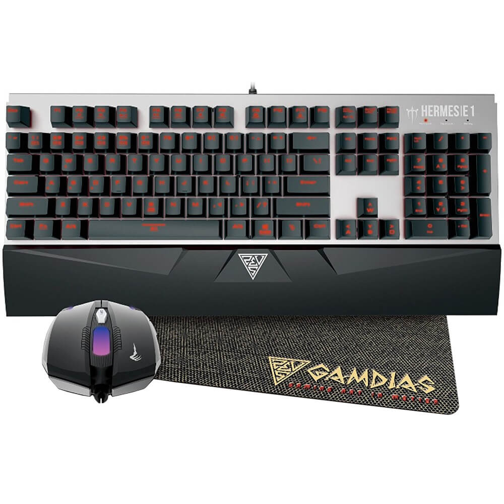  Kit Tastatura + Mouse + Pad Gaming Gamdias Hermes E1 Combo 