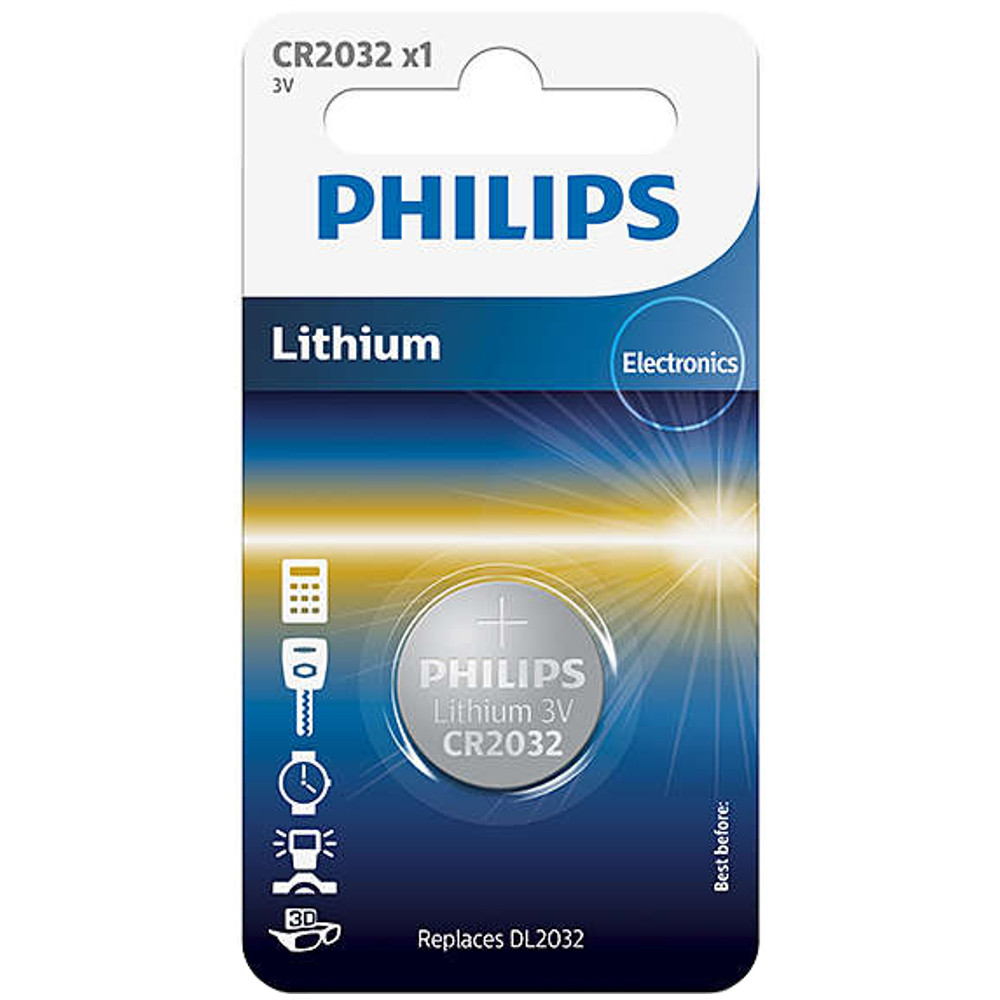  Baterie Philips CR2032, 3V, Litiu, 1 buc 