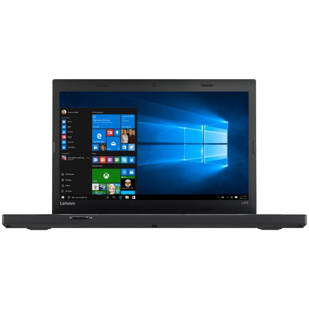 Laptop Lenovo ThinkPad L470, Intel Core i5-7200U, 8GB DDR4, SSD 256GB, Intel HD Graphics, Windows 10 Pro, Negru