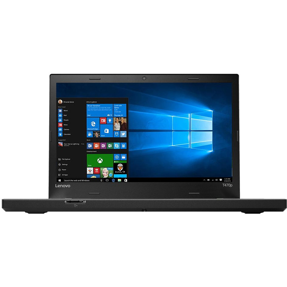 Laptop Lenovo ThinkPad T470p, Intel Core i5-7300HQ, 8GB DDR4, SSD 256GB, Intel HD Graphics, 4G LTE, Windows 10 Pro