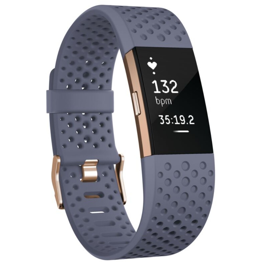 Smartband Fitness Fitbit Charge 2 SE, Large, Blue/Grey, Rose Gold