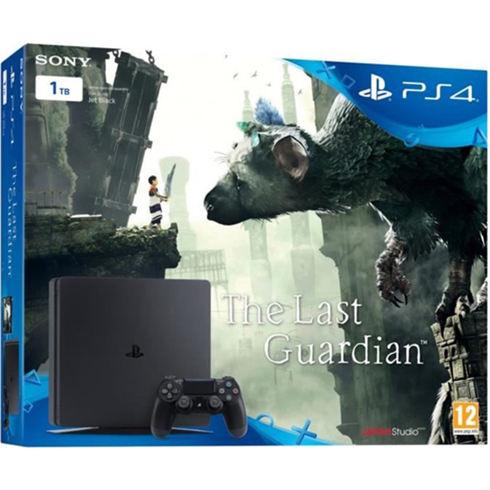 Consola Sony PS4 Slim (PlayStation 4), 1TB, Negru + The Last Guardian