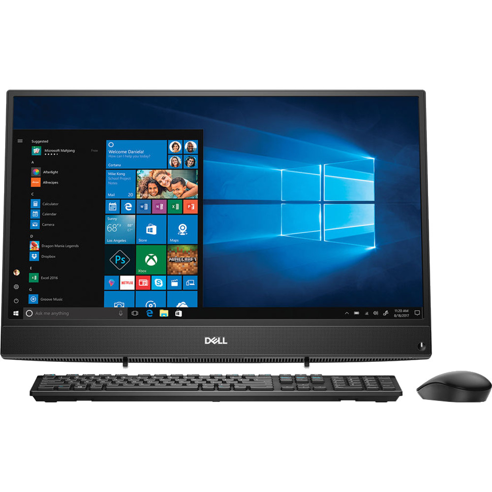  Sistem Desktop PC All-In-One Dell Inspiron 3477, 23.8" Touch Full HD, Intel&#174; Core&trade; i5-7200U, 8GB DDR4, HDD 1TB, Intel&#174; HD Graphics, Windows 10 Home 