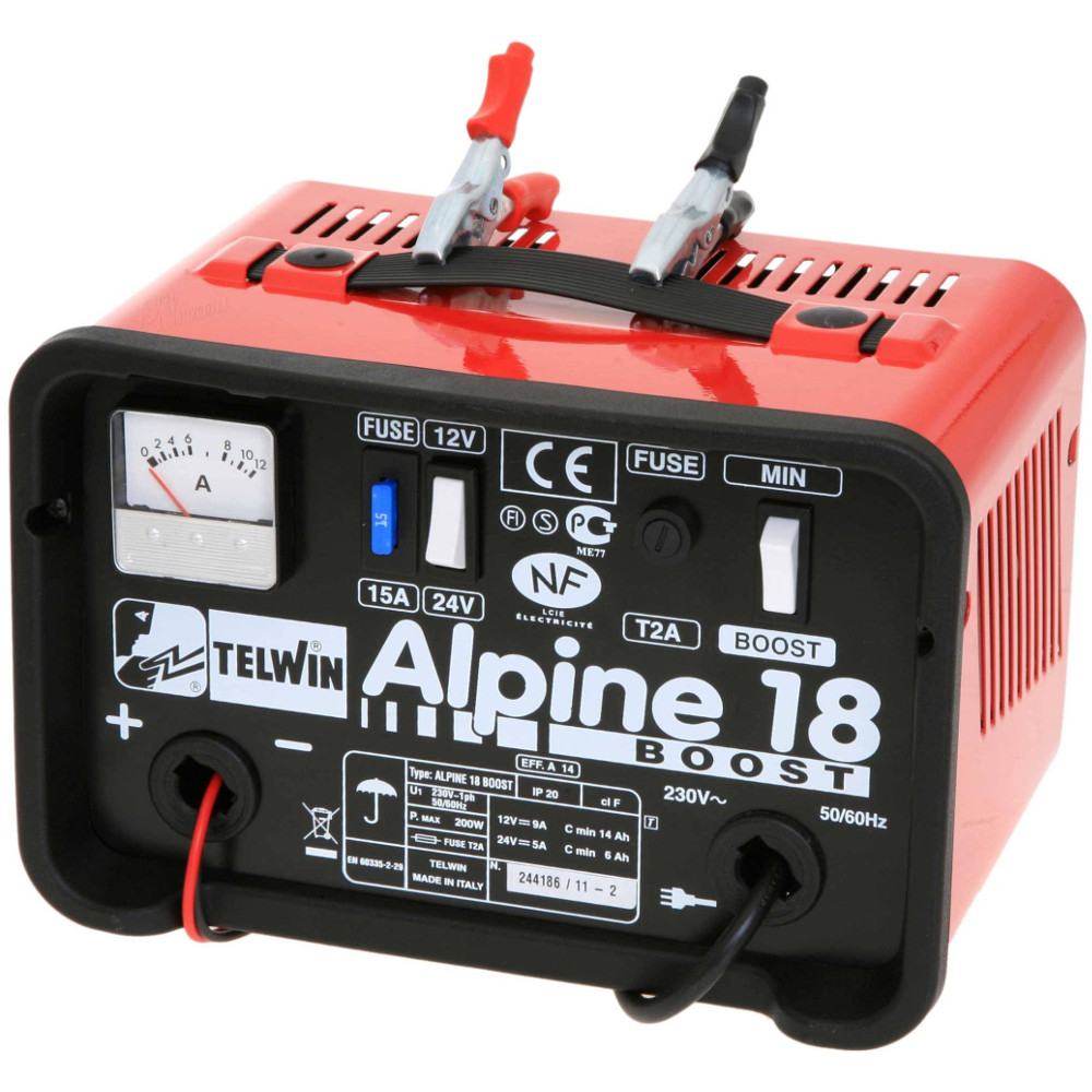  Incarcator acumulator Telwin Alpine 18 Boost, 12/24V, 9A 