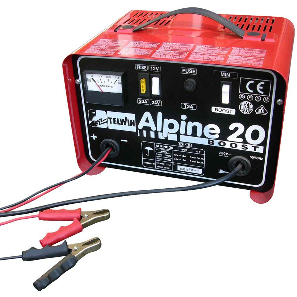  Incarcator acumulator Telwin Alpine 20 Boost, 12/24V, 18A 
