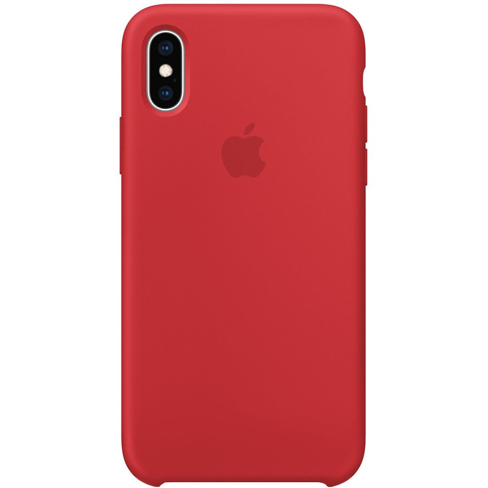 Carcasa de protectie Apple MRWC2ZM/A Silicone pentru iPhone Xs (Product) RED, Rosu