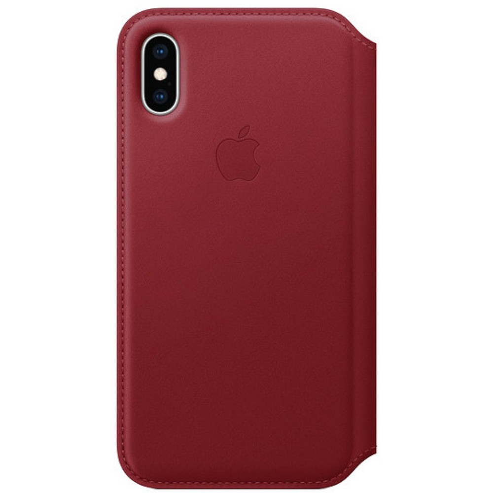 Husa Flip Cover Apple MRWX2ZM/A pentru iPhone Xs (Product) RED, Rosu