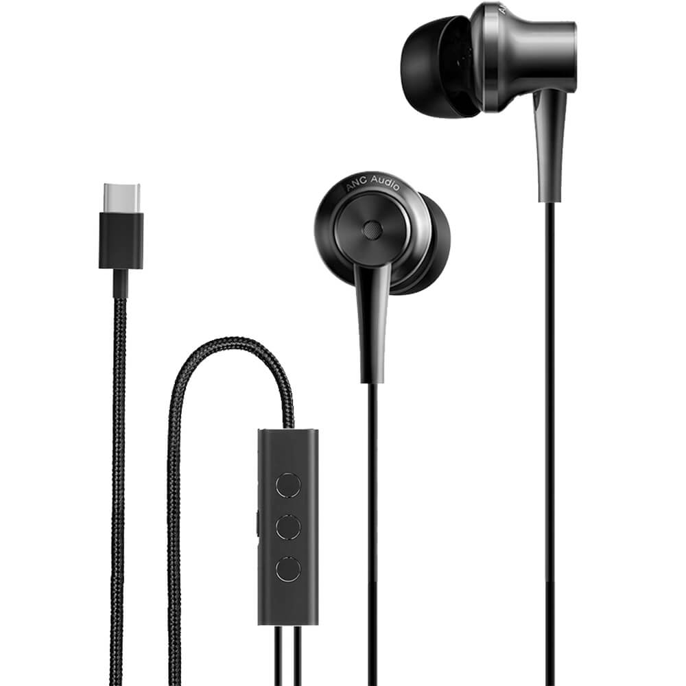 Casti audio In-Ear Xiaomi Mi ANC, Type-C, Negru