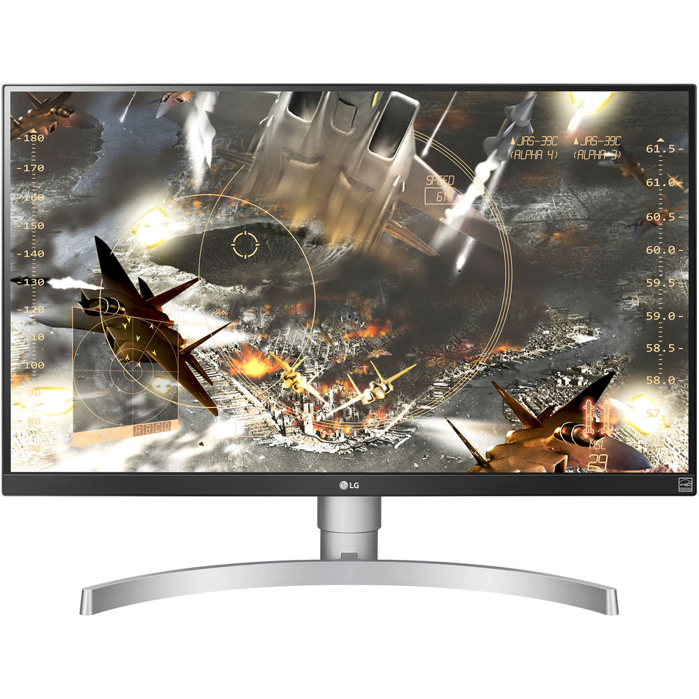  Monitor Gaming LED LG 27UK650-W, 27", 4K UHD(3840 x 2160),&nbsp;Display Port, HDMI, FreeSync, Flicker Safe, HDR, Argintiu/Alb 