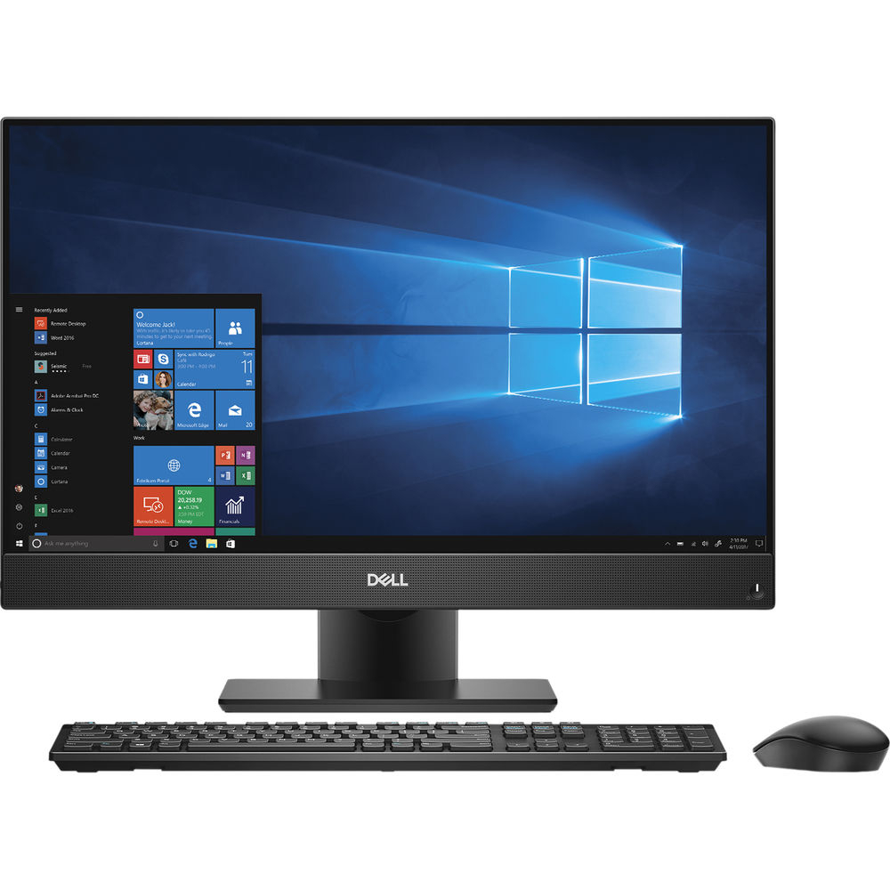  Sistem Desktop PC All-in-One Dell Optiplex 7460, 23.8" Touch Full HD, Intel&#174; Core&trade; i5-8500, 8GB DDR4, SSD 256GB, Intel&#174; UHD Graphics, Windows 10 Pro 