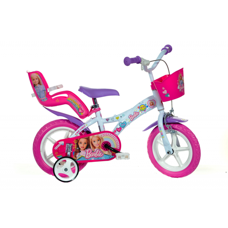  Bicicleta copii 12" - Barbie la plimbare 