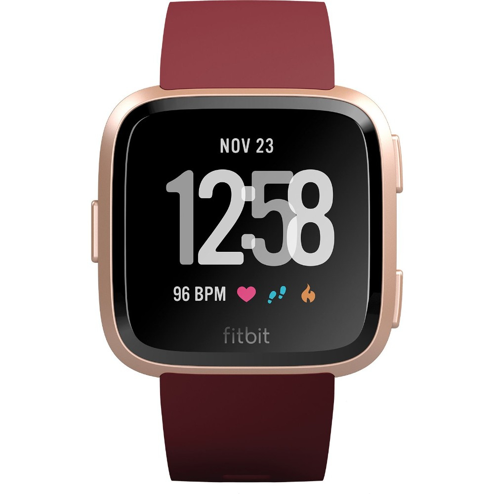  Smartwatch Fitbit Versa, Curea Merlot, Rose Gold 
